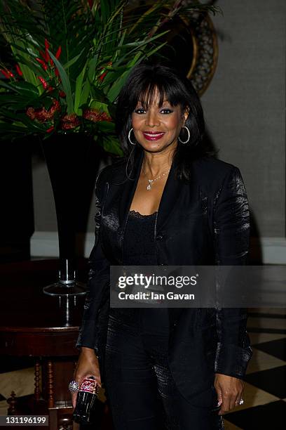 Rebbie Jackson arrives at the afterparty of 'Michael Jackson: The Life Of An Icon' at the Connaught Rooms on November 2, 2011 in London, England.