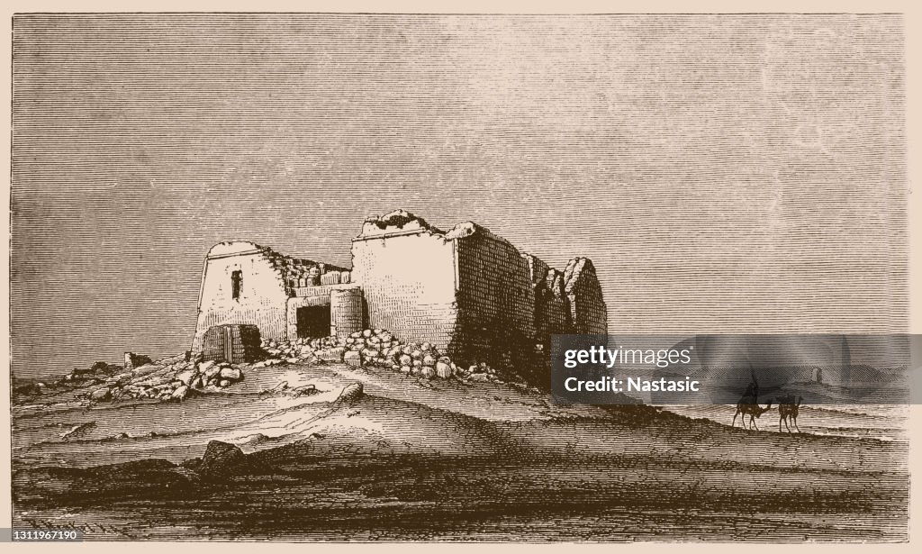 Temple of Sobek-Re in Qasr Qarun - the roman town Dionysias (founded in the 3rd century BC) - archaeological site in the Egyptian depression of el-Faiyum