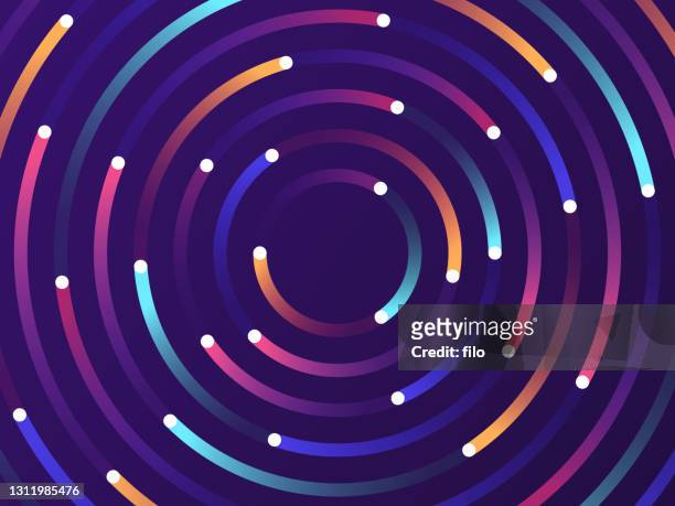 ilustrações de stock, clip art, desenhos animados e ícones de circle abstract rotation background pattern - outer space