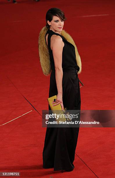 Actress Irene Ferri attends "La Kryptonite Nella Borsa" Premiere during 6th International Rome Film Festival on November 2, 2011 in Rome, Italy.