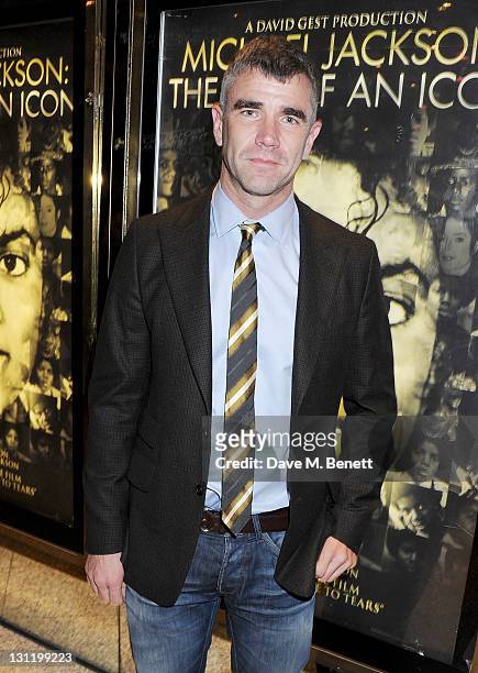 Ivan Massow arrives at the World Premiere of "Michael Jackson: The Life Of An Icon" at Empire Leicester Square on November 2, 2011 in London, England.