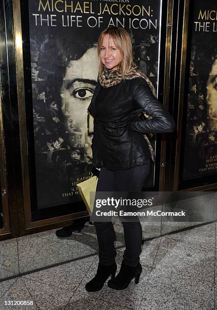 Carol McGiffin attends The World Premiere of Michael Jackson: The Life Of An Icon at The Empire Cinema on November 2, 2011 in London, England.