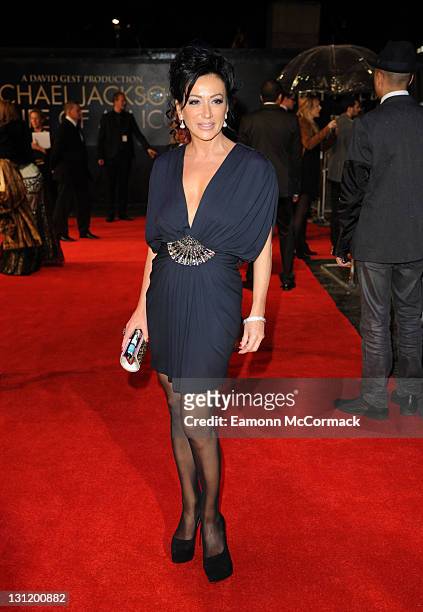 Nancy Dell'Olio attends The World Premiere of Michael Jackson: The Life Of An Icon at The Empire Cinema on November 2, 2011 in London, England.
