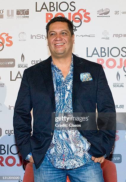 Jorge Aguirre during the press conference to present the movie Labios Rojos in Cinepolis Plaza Universidad on 04 october, 2011 in Mexico City, Mexico.