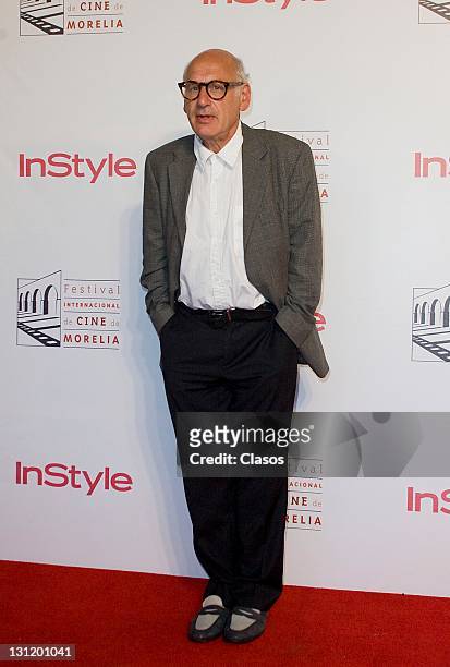 Michael Nyman during the press conference to present the movie Labios Rojos in Cinepolis Plaza Universidad on 04 october, 2011 in Mexico City, Mexico.