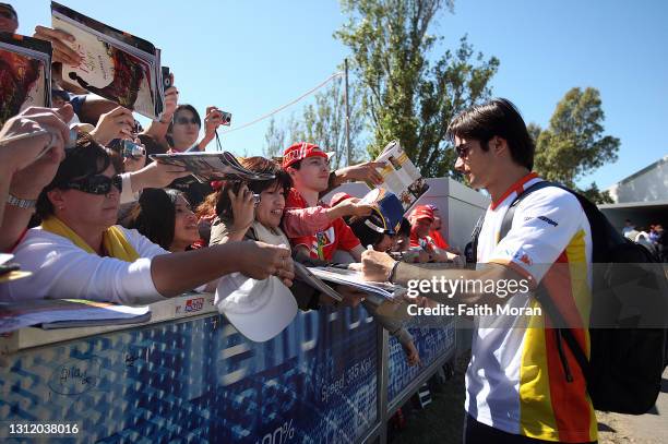 Nelson Piquet Jr at the Australian Grand Prix at Albert Park on March 29 2009, in Melbourne, Australia.