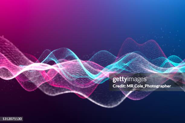 3d rendering futuristic abstract background, neon colored motion striped line texture for business science and technology advertising, - big data flow stock-fotos und bilder