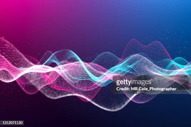 3d rendering futuristic abstract background, neon colored motion striped line texture for business science and technology advertising, - display digital fotografías e imágenes de stock