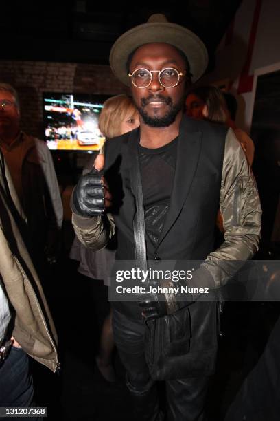 Recording artist Will.i.am attends the opening of the Beats By Dr. Dre Pop-Up Store on November 2, 2011 in New York City.