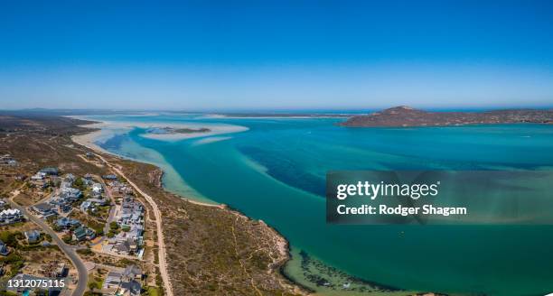 langebaan lagoon looking south - langebaan stock pictures, royalty-free photos & images