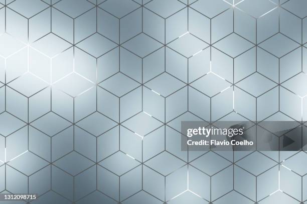 sandblasted glass with geometric pattern backlit - würfel geometrische form stock-fotos und bilder