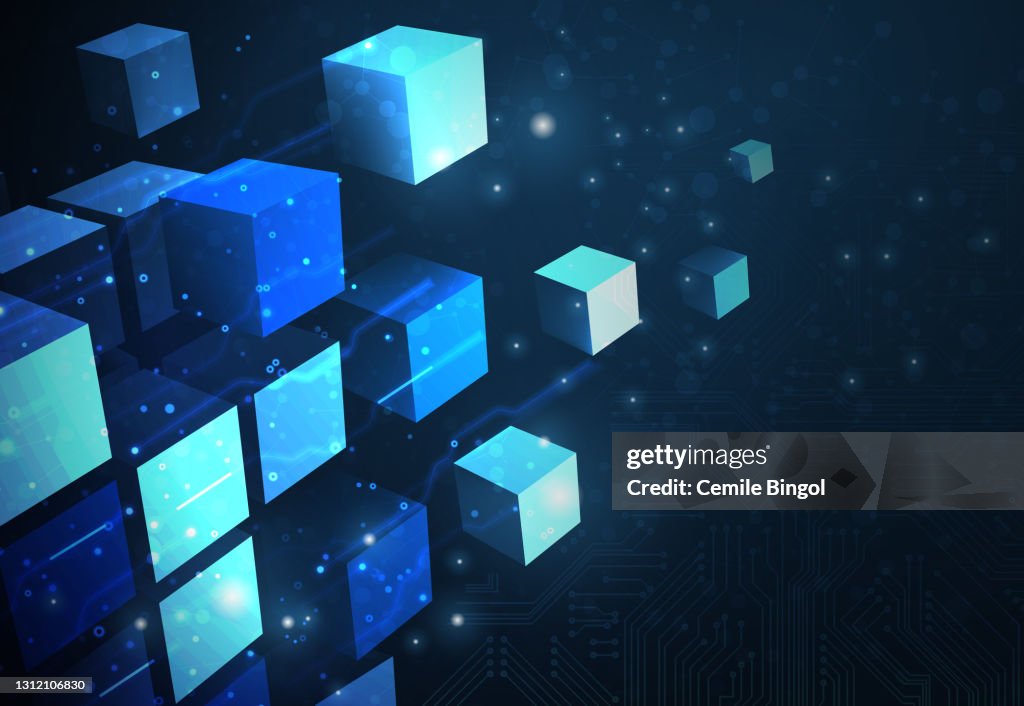 Blockchain Network Background