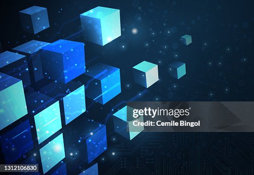 Blockchain Network Background Blockchain Network Background