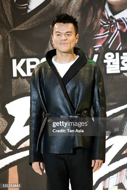 Park Jin-Young attends the KBS 2TV Drama 'Dream High' press conference at Kintex on December 27, 2010 in Gyeonggi-do, South Korea.