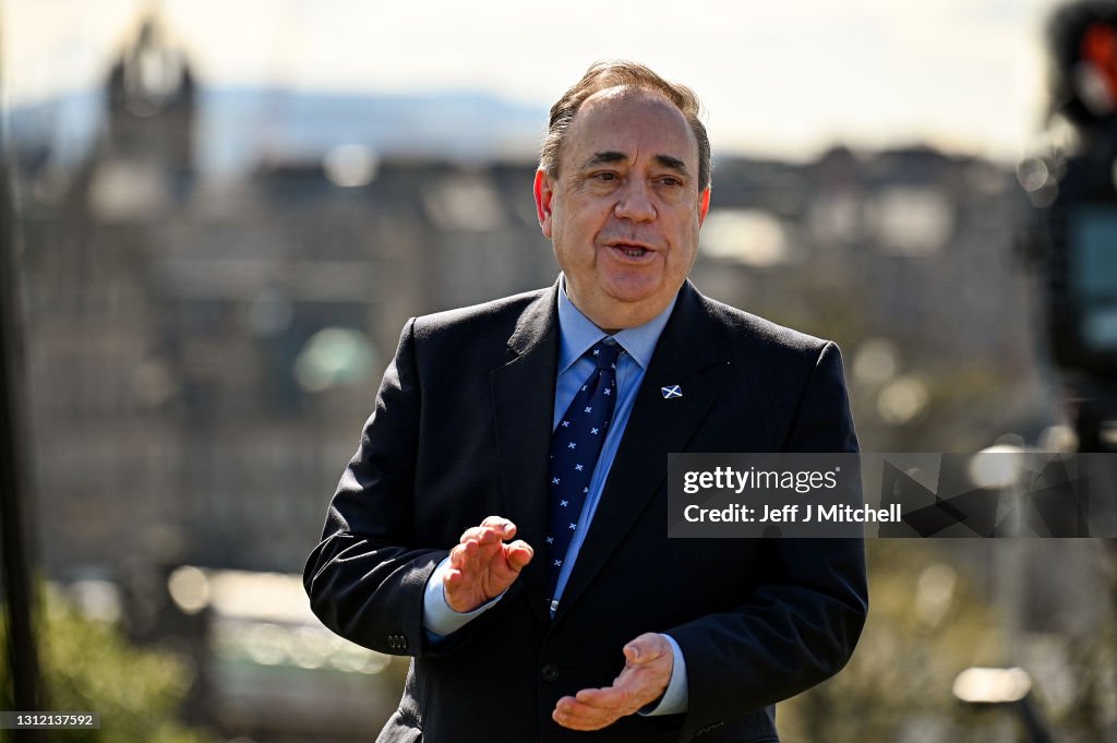 Alba Party Leader Alex Salmond Campaigns On Calton Hill