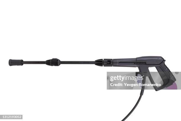 pressure washer gun isolated on white background - washer stock pictures, royalty-free photos & images