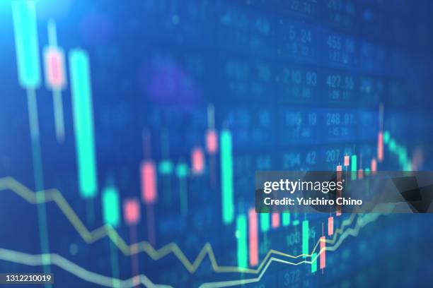 stock market investment - ticker tape board stock pictures, royalty-free photos & images