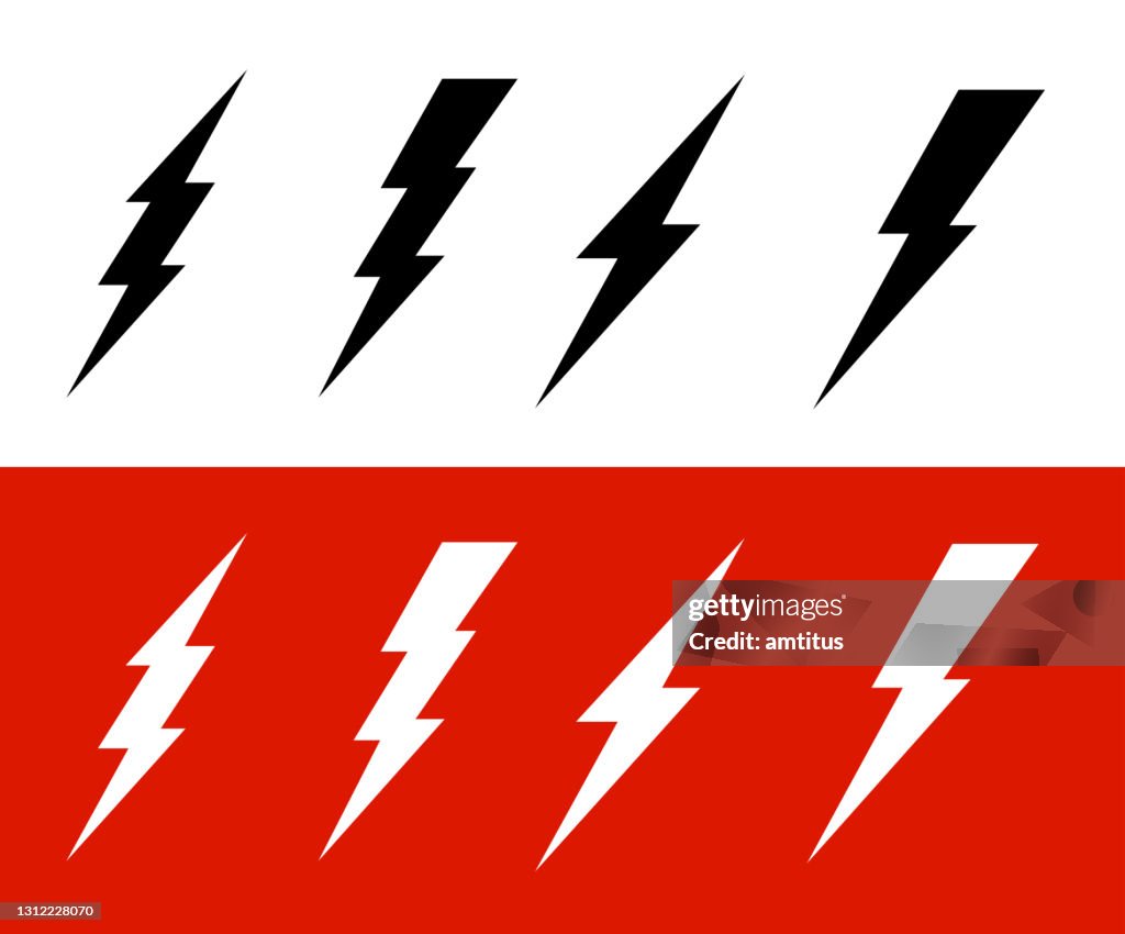 Lightning symbols