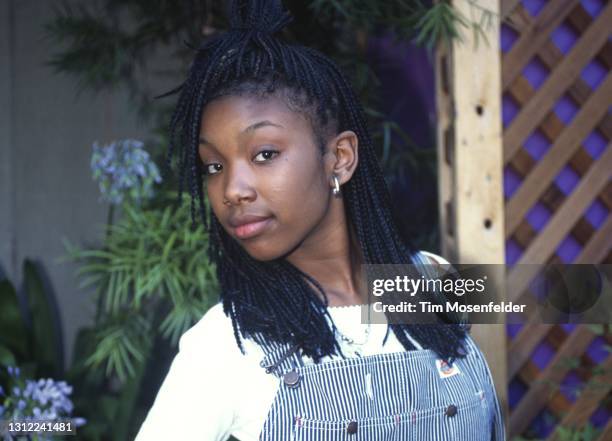 Brandy poses during KMEL Summer Jam at Shoreline Amphitheatre on August 11, 1995 in Mountain View, California.