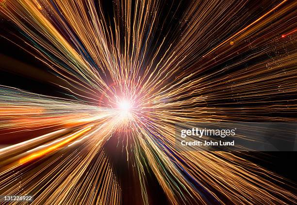 expanding universe - big bang foto e immagini stock