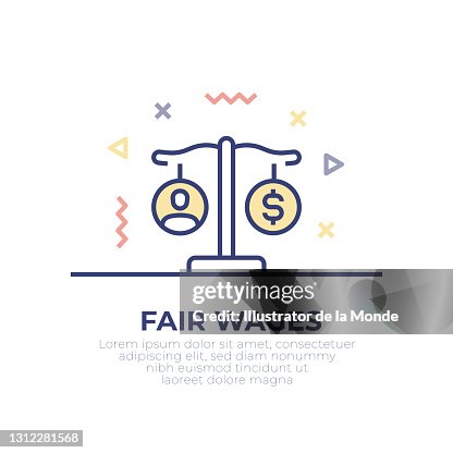 Fair Wages Outline Icon Fair Wages Outline Icon