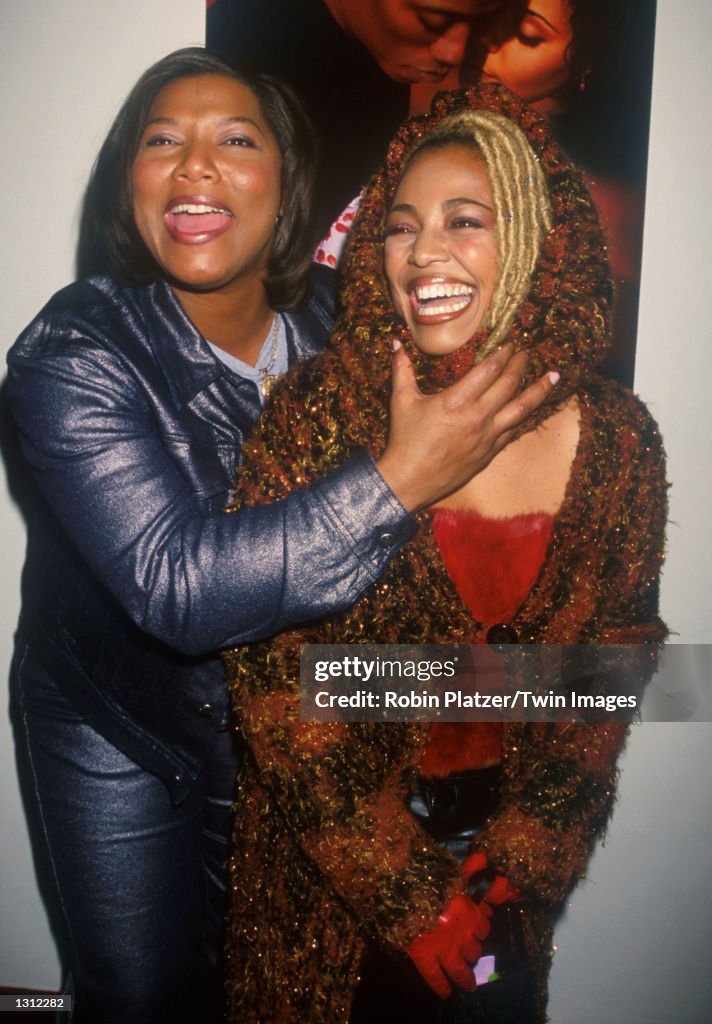 Musician Queen Latifah and actress Kim Fields attend the HBO film