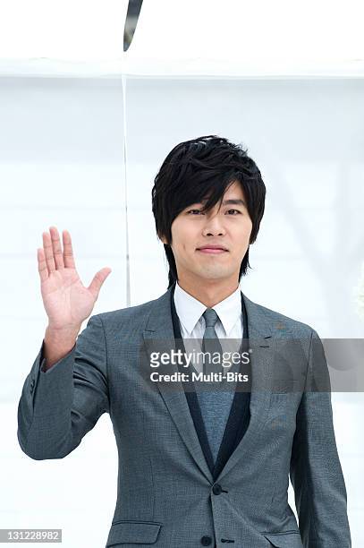 Hyun Bin attends the Jang Dong-Gun and Go So-Young Wedding at the Shilla Hotel on May 2, 2010 in Seoul, South Korea.