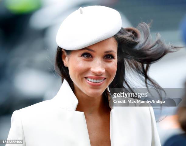 Meghan, Duchess of Sussex attends the 2018 Commonwealth Day service at Westminster Abbey on March 12, 2018 in London, England.