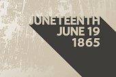 Juneteenth June 19 1865 modern concept.