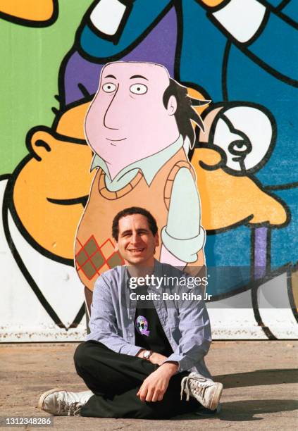 The 'Simpsons' television show producer Mike Reiss at the 20th Century Fox Studios, January 30, 2001 in Los Angeles, California.