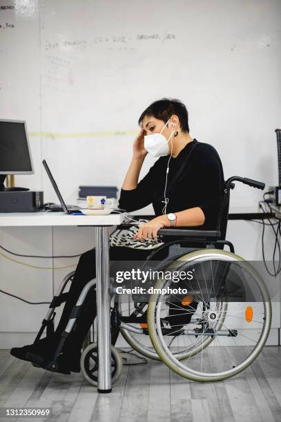 Face Mask Disability 110 Disability Inclusion Workplace Mask Stock Photos, High-Res Pictures ...