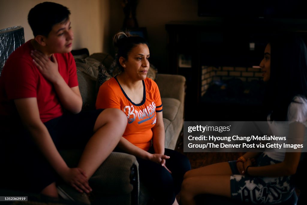 April Botello Jan Aguirre Botello left, and his sister Michelle right, are talking ...