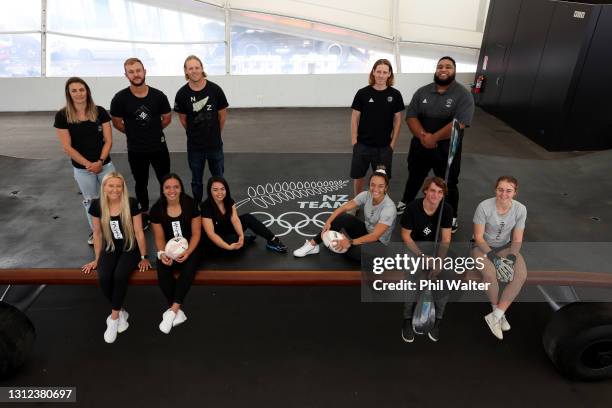 New Zealand Tokyo Olympic Games athletes Ella Williams,Justina Kitchen, Stacey Flulher, Dan Wilcox, Anna Leat, Theresa Fitzpatrick, Andrea Anacan,...