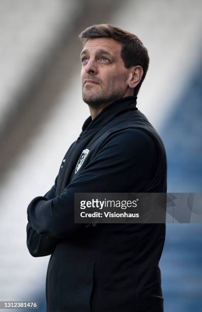 Bournemouth manager Jonathan Woodgate during the Sky Bet Championship match between Huddersfield Town and AFC Bournemouth at John Smith's Stadium on...
