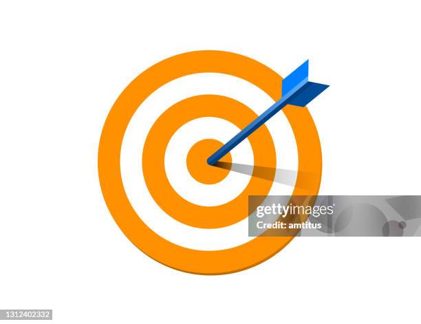 target symbol - bullseye stock illustrations