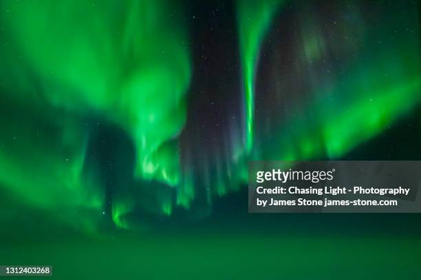 aurora from the air - aurora australis stock pictures, royalty-free photos & images