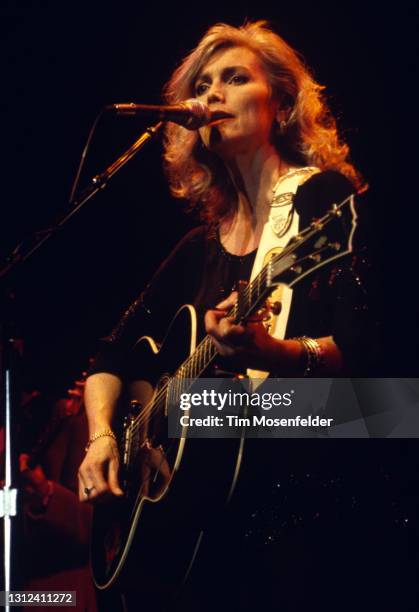 Emmylou Harris of The Hot Band performs at The Fillmore on April 3, 1995 in San Francisco, California.