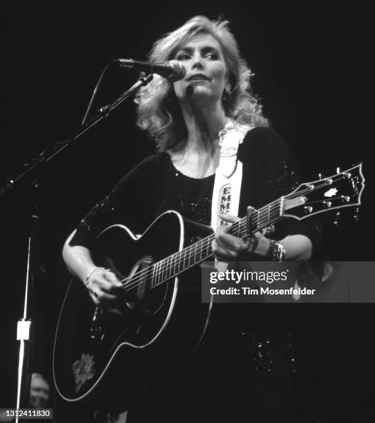 Emmylou Harris of The Hot Band performs at The Fillmore on April 3, 1995 in San Francisco, California.