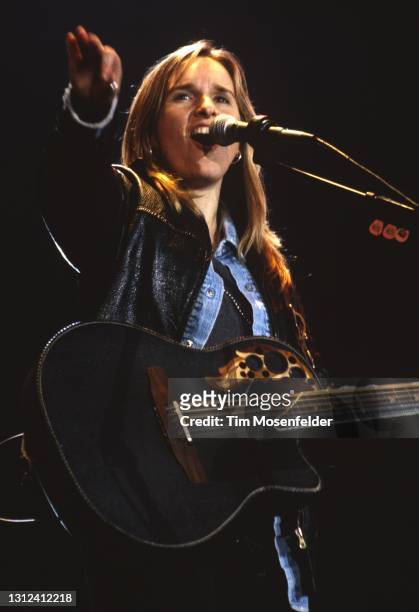 Melissa Etheridge performs at Shoreline Amphitheatre on May 13, 1995 in Mountain View, California.