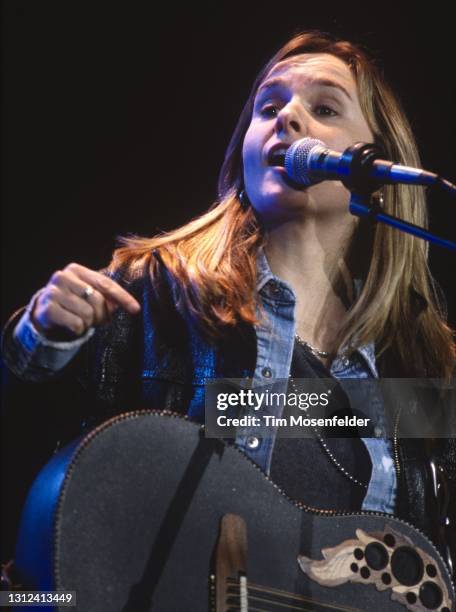 Melissa Etheridge performs at Shoreline Amphitheatre on May 13, 1995 in Mountain View, California.