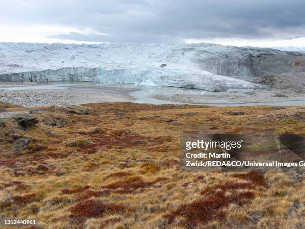 landscape near the greenland ice sheet - kangerlussuaq bildbanksfoton och bilder