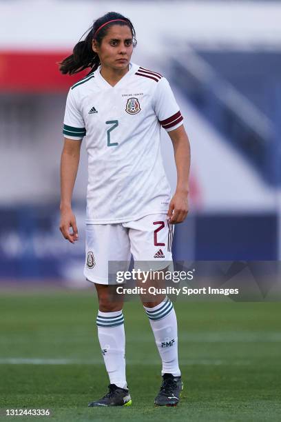 Kenti Robles of Mexico looks on during the Women's International Friendly match between Spain and Mexico at Estadio Antonio Lorenzo Cuevas on April...