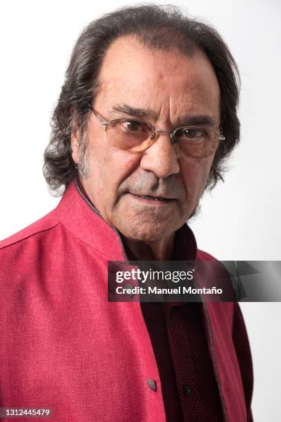 Spanish flamenco guitar player Jose Antonio Carmona Carmona, aka Pepe Habichuela, poses on November 6, 2015 in Madrid