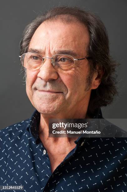 Spanish flamenco guitar player Jose Antonio Carmona Carmona, aka Pepe Habichuela, poses on November 6, 2015 in Madrid