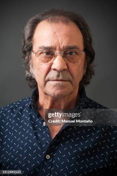 Spanish flamenco guitar player Jose Antonio Carmona Carmona, aka Pepe Habichuela, poses on November 6, 2015 in Madrid