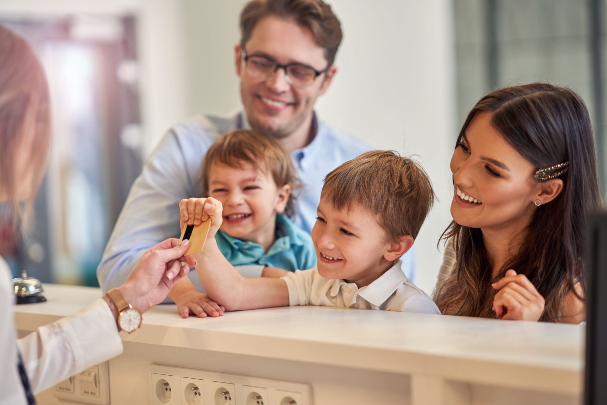 family applying voucher