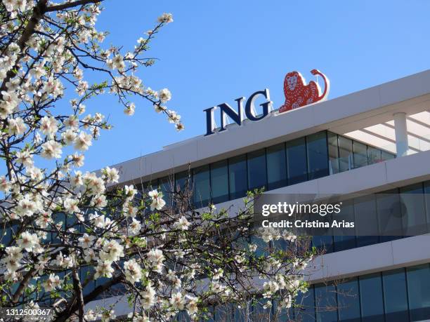 New headquarters of the ING bank in Hortaleza on February 19, 2021 Madrid, Spain.