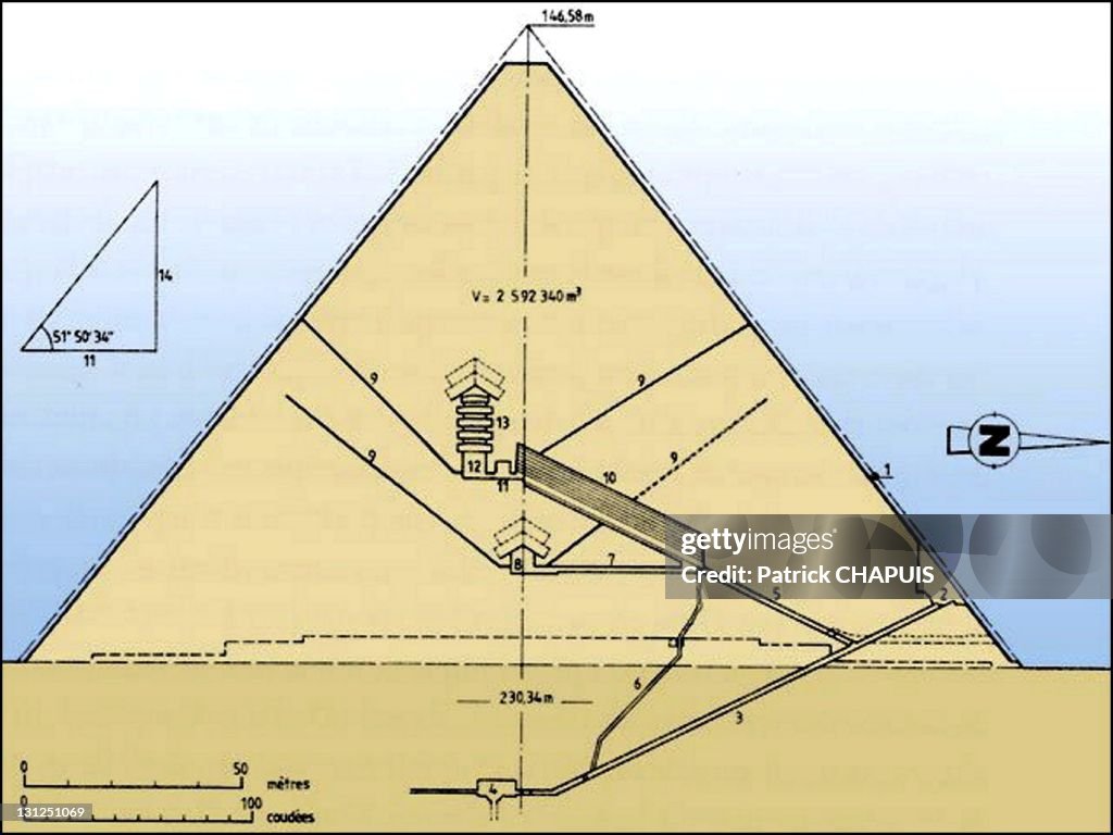 Kheops Pyramids Section of the pyramid of Kheops, in Giza, Egypt in 2005. News Photo ...