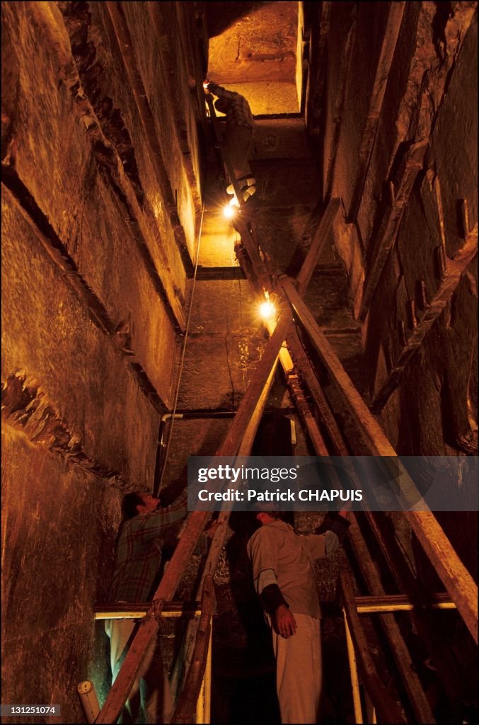 Inside The Pyramid Of Kheops.