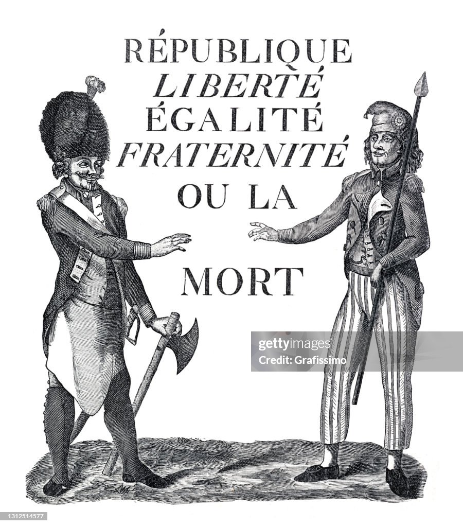 French revolution peace treatment between two men